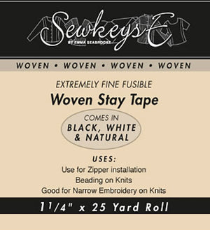 Fusible Woven Stay Tape - 1.25" (SewkeysE)