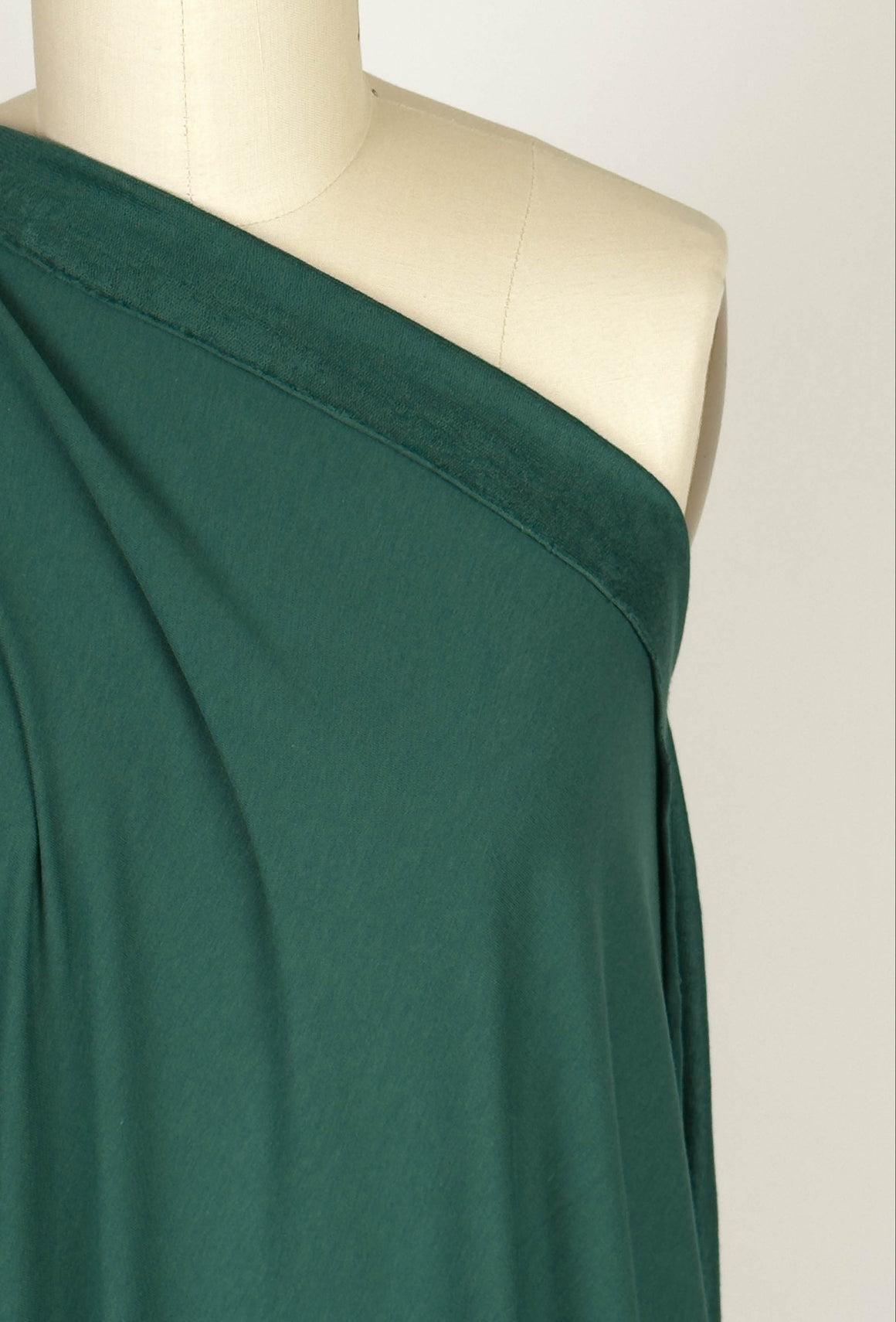 green french terry fabric