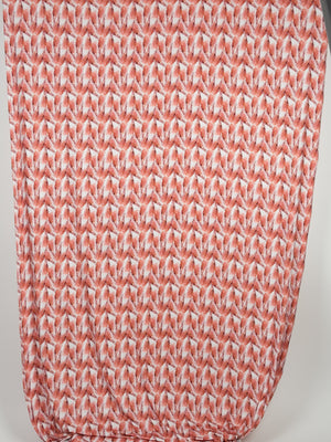 Digital Bamboo Jersey Knit - Salmon