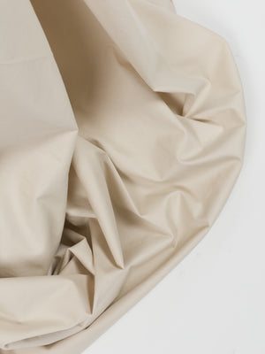 Brushed Cotton Sateen - Vanilla (Stretch Woven)