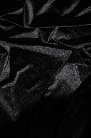 Spandex Velvet Knit - Black