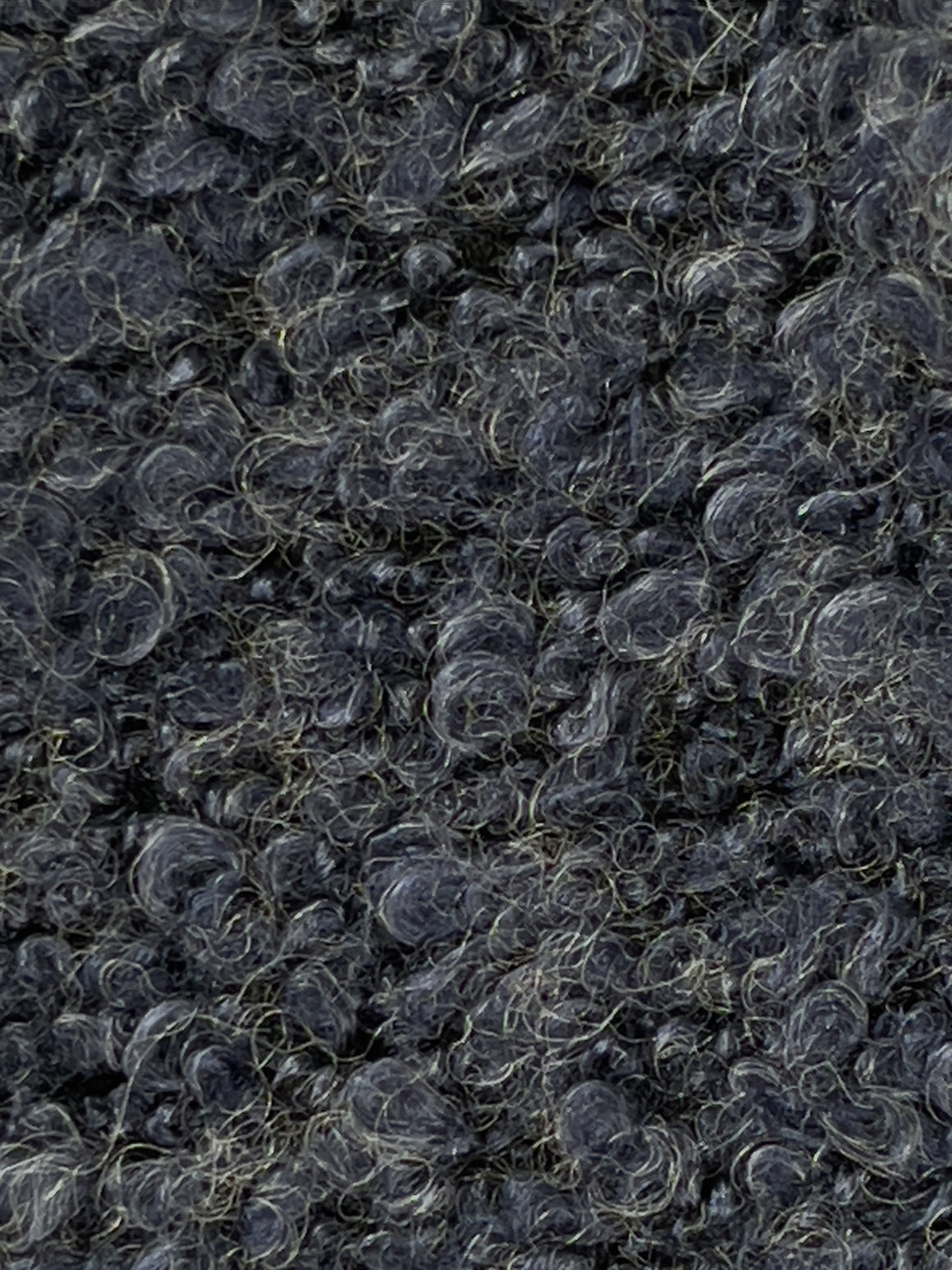 Poly/Wool Blend Sweater Knit - Curly Cue - Navy