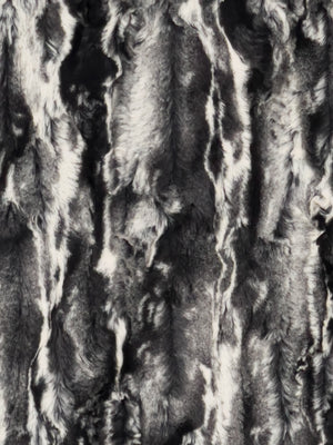 Oreo Faux Fur - Black / Grey / Off White