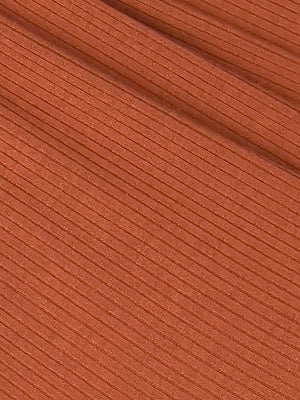Ribbed TENCEL™ Modal Jersey - Pecan