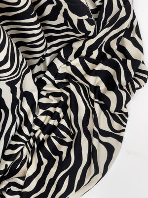 LENZING™ ECOVERO™ Viscose Jersey Print – Zebra