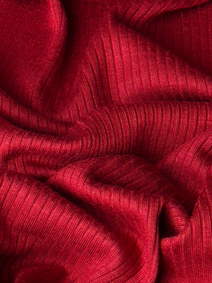Ribbed TENCEL™ Modal Jersey - Sangria