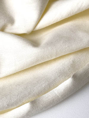 Organic Slub Cotton Jersey - Ivory