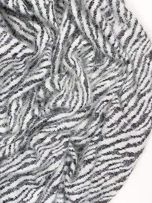 Eyelash Sweater Knit - Zebra print