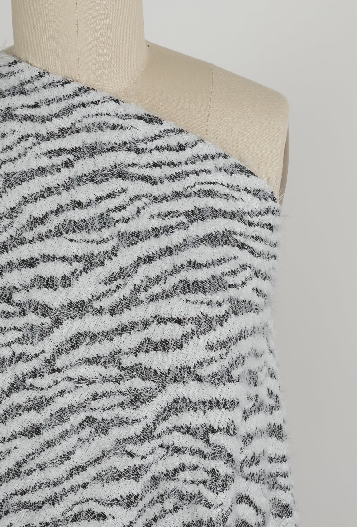Eyelash Sweater Knit - Zebra print