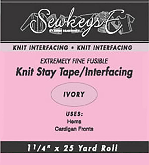 Fusible Knit Stay Tape - 1.25" (SewkeysE)