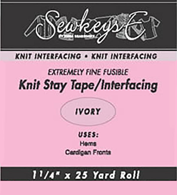 Fusible Knit Stay Tape 1.25" (SewkeysE) FitsSewWell