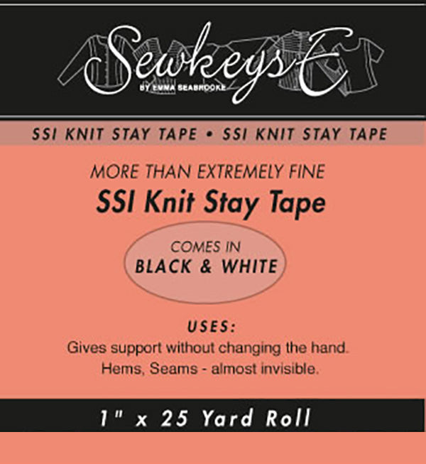 Fusible Knit Stay Tape (Fine) - 1" (SewkeysE)